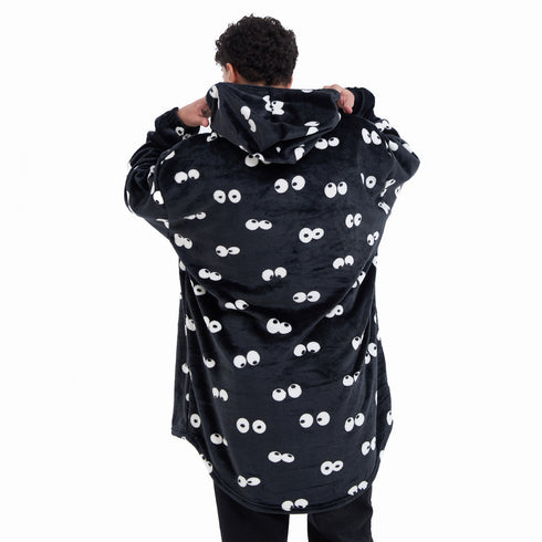 Snuggs Blanket Hoodie Black Eyes